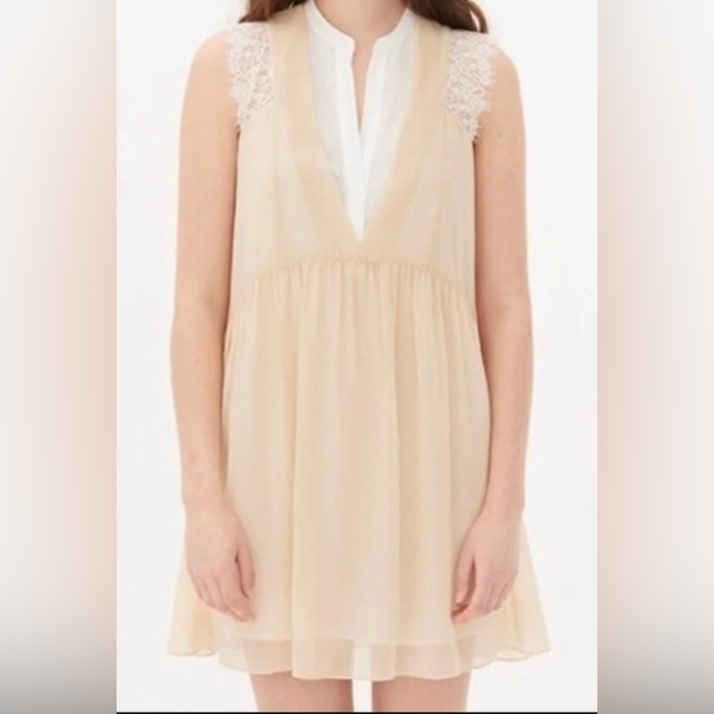 Sandro layered mini lace dress